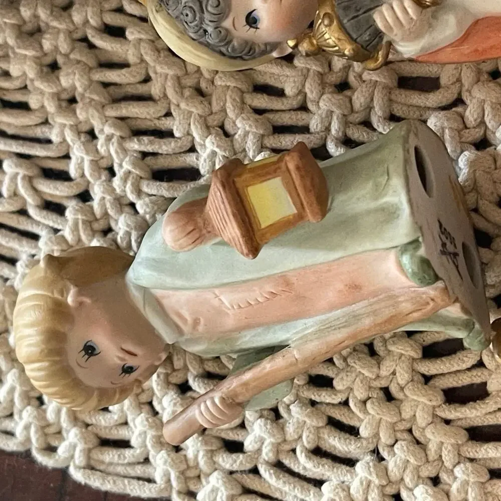 Vintage Homco Porcelain Nativity set complete Taiwan 6 piece